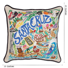 Load image into Gallery viewer, Santa Cruz Hand-Embroidered Pillow