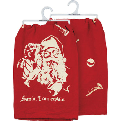 Santa I Can Explain Kitchen Towel