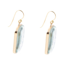 Load image into Gallery viewer, Santorini Cobalt Blue and White Golden Earrings