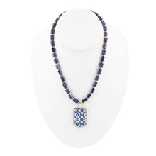 Load image into Gallery viewer, Santorini Cobalt Blue Lapis Golden Necklace