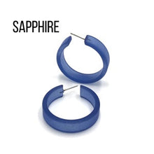 Load image into Gallery viewer, Portland Frosted Lucite Hoop Earrings