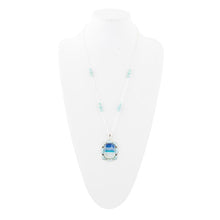 Load image into Gallery viewer, Scenic Beach Blue Larimar and Sterling Silver Pendant Necklace
