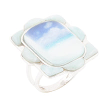 Load image into Gallery viewer, Scenic Beach Blue Larimar and Sterling Silver Ring