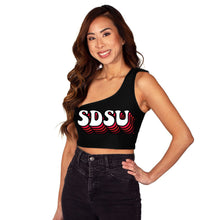 Load image into Gallery viewer, San Diego State Retro One Shoulder Top