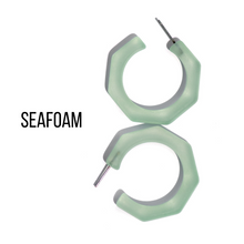 Load image into Gallery viewer, Kay Octagon Hoop Earrings