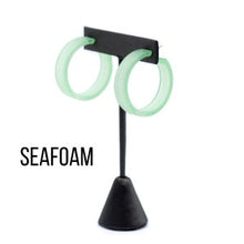Load image into Gallery viewer, Portland Frosted Lucite Hoop Earrings