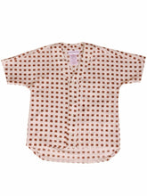 Load image into Gallery viewer, Baseball Shirt in Hand Block Print
