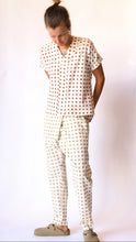 Load image into Gallery viewer, Baseball Shirt in Hand Block Print