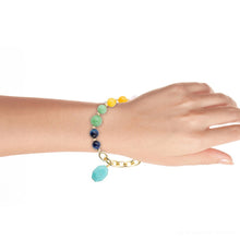 Load image into Gallery viewer, Serape Multi-Color Golden Toggle Bracelet