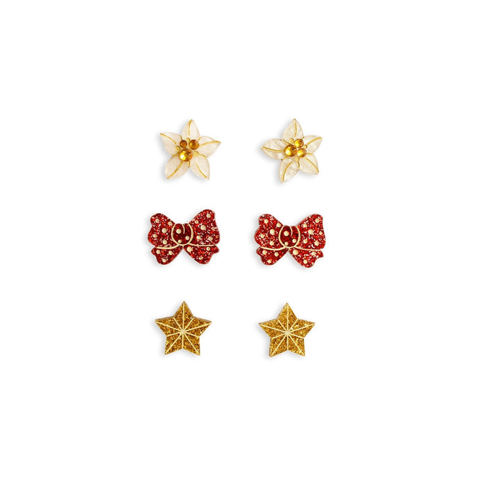 Set of 3 Christmas Earrings by Laliblue