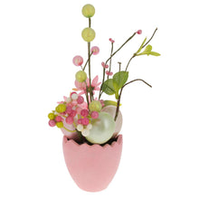 Load image into Gallery viewer, Set of 4 Colorful Spring Flowers with Easter Eggs 7 Inches