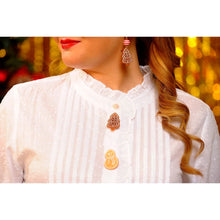 Load image into Gallery viewer, Set of 4 Gingerbread Cookie Button Covers by Laliblue