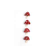 Load image into Gallery viewer, Set of 4 Mushroom Button Covers by Laliblue