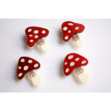 Load image into Gallery viewer, Set of 4 Mushroom Button Covers by Laliblue