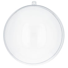 Load image into Gallery viewer, Set of 3 Clear Plastic Ball Ornaments 3.45 Inches (88 mm)