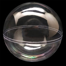 Load image into Gallery viewer, Set of 3 Clear Plastic Ball Ornaments 3.9 Inches