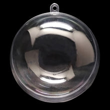 Load image into Gallery viewer, Set of 3 Clear Plastic Ball Ornaments 4.7 Inches