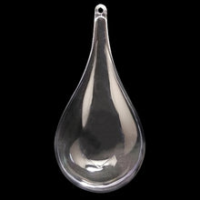 Load image into Gallery viewer, Set of 3 Clear Plastic Waterdrop Ornaments 4.3 Inches (109 mm)
