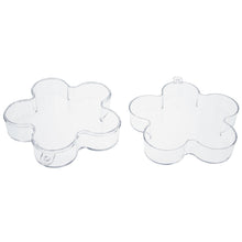 Load image into Gallery viewer, Clear Plastic Flower Ornament  3.55 Inches (90 mm)