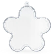 Load image into Gallery viewer, Clear Plastic Flower Ornament  3.55 Inches (90 mm)