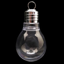 Load image into Gallery viewer, Clear Plastic Bulb Ornaments 5.25 Inches