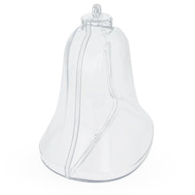 Load image into Gallery viewer, Set of 3 Clear Plastic Bell Ornaments 3.7 Inches (94 mm)