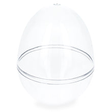 Load image into Gallery viewer, Set of 3 Clear Plastic Standing Egg Ornaments 3.58 Inches (91 mm)