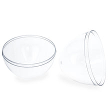 Load image into Gallery viewer, Set of 3 Clear Plastic Standing Egg Ornaments 3.58 Inches (91 mm)