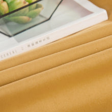 Load image into Gallery viewer, DaDa Bedding Honey Yellow Poplin Cotton Fitted Sheet w/ Pillow Cases (JHW-550-Fitted)