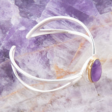 Load image into Gallery viewer, Shine Bright Amethyst Cuff Bracelet