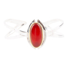 Load image into Gallery viewer, Shine Bright Carnelian Cuff Bracelet