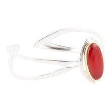 Load image into Gallery viewer, Shine Bright Carnelian Cuff Bracelet