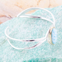 Load image into Gallery viewer, Shine Bright Larimar Cuff Bracelet