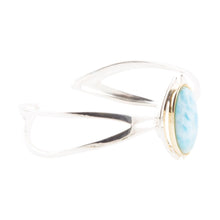 Load image into Gallery viewer, Shine Bright Larimar Cuff Bracelet