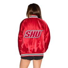 Load image into Gallery viewer, Sacred Heart Satin Letterman Bomber Jacket