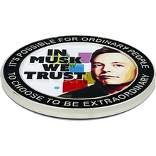 Load image into Gallery viewer, CL5-014 SpaceX Elon Musk Motivational Quote Gift Twitter Challenge Coin Space X Tesla