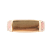 Load image into Gallery viewer, Signet Orange Sponge Coral and Bronze In The Hole Ring
