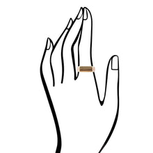Load image into Gallery viewer, Signet Orange Sponge Coral and Bronze In The Hole Ring