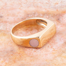 Load image into Gallery viewer, Signet Pink Opal and Bronze In The Hole Ring