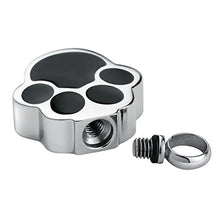 Load image into Gallery viewer, Silver Pet Paw Print Cremation Necklace