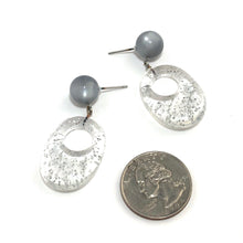 Load image into Gallery viewer, Silver Sparkle Abba Earrings