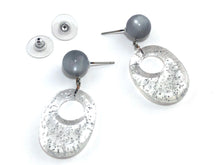 Load image into Gallery viewer, Silver Sparkle Abba Earrings