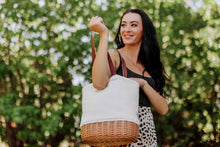 Load image into Gallery viewer, Pico Willow and Canvas Lunch Basket
