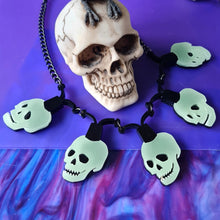 Load image into Gallery viewer, Skeleton String Lights Necklace by Cherryloco Jewellery