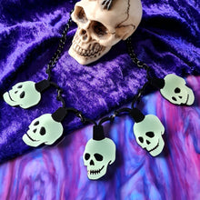 Load image into Gallery viewer, Skeleton String Lights Necklace by Cherryloco Jewellery