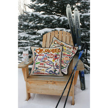 Load image into Gallery viewer, Ski Colorado Hand-Embroidered Pillow