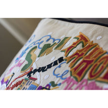 Load image into Gallery viewer, Ski Tahoe Hand-Embroidered Pillow