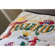 Load image into Gallery viewer, Ski Telluride Hand-Embroidered Pillow