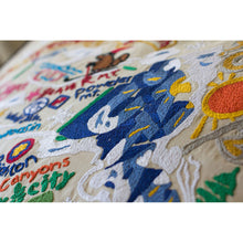Load image into Gallery viewer, Ski Utah Hand-Embroidered Pillow