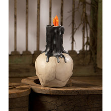 Load image into Gallery viewer, Skull Candle Holder by Bethany Lowe Designs